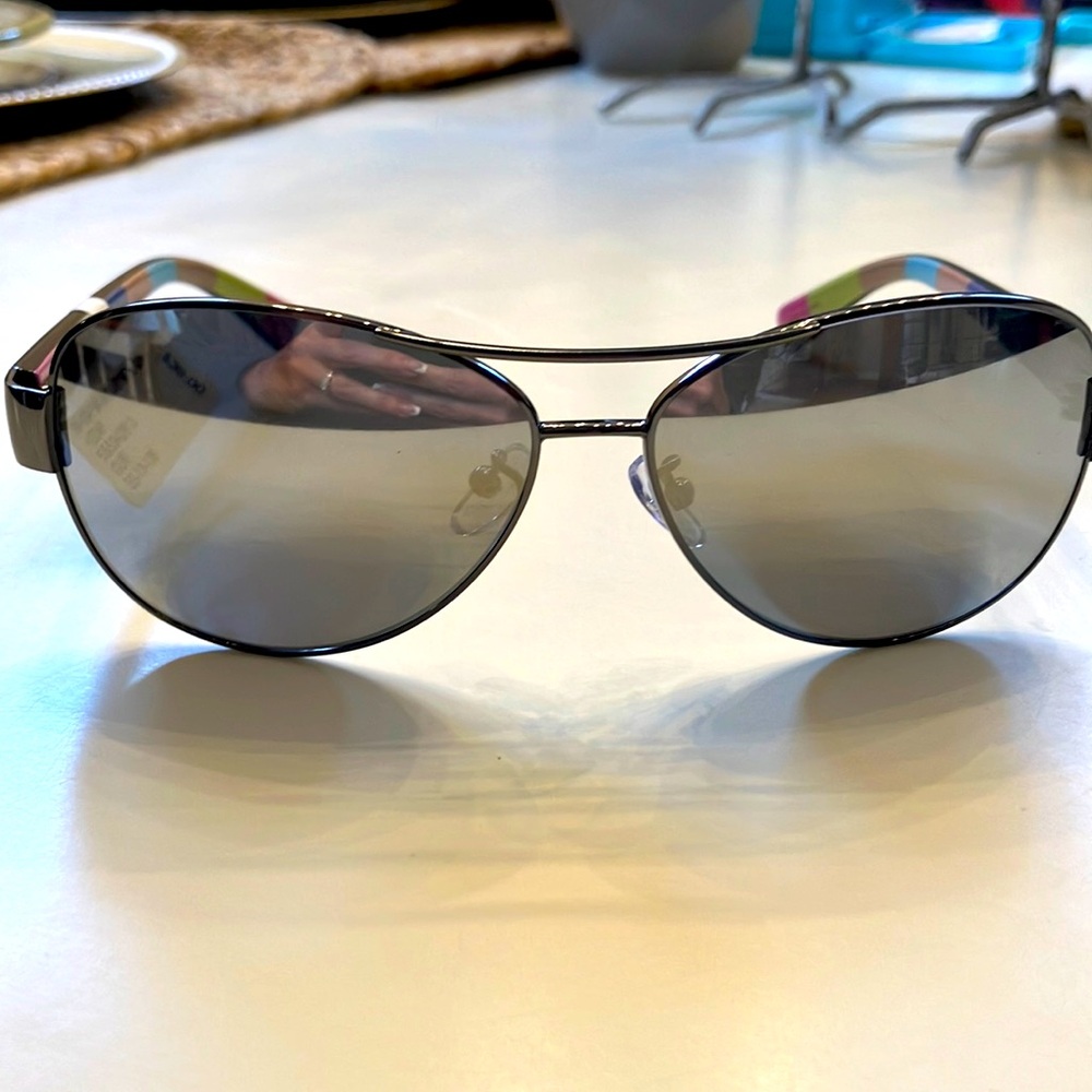 HARD CANDY GUN METAL 59-13-136 MIRROR FRAME LADIES SUNGLASSES NEW